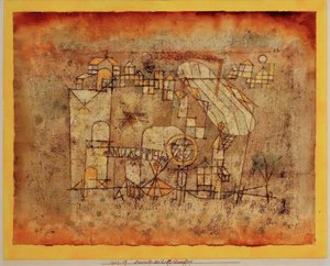 Hava vapurunun gelişi by Paul Klee