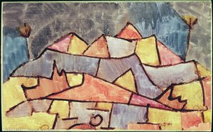 Sade dağ şekli by Paul Klee