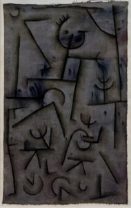 Kırmızı şarapta Bacchanal by Paul Klee