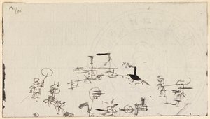 Meşgul Sahil, 1926. by Paul Klee