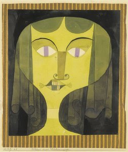 Menekşe gözlü bir kadının portresi. 1921/65 by Paul Klee