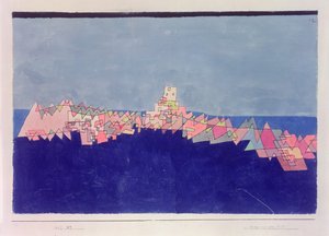 resif üzerinde kale by Paul Klee