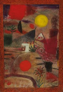 Kutlama ve Düşüş; kutlama ve sonbahar by Paul Klee
