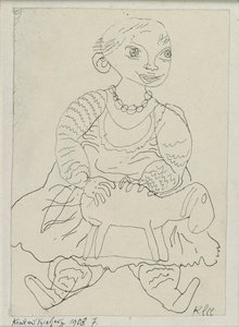 Oyuncaklı Çocuk, 1908 by Paul Klee