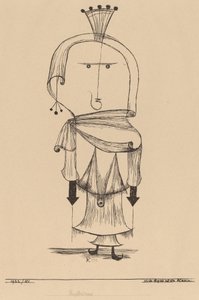 Die Hexe mit dem Kamm (Taraklı Cadı) by Paul Klee