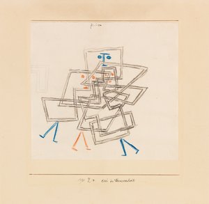 Karışıklıkta Üç, 1930. by Paul Klee