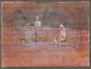 Bir Arap Kasabasından Önce Bölüm, 1923 by Paul Klee