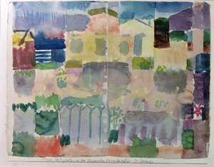 Tunus'un Avrupa bölgesi Saint-Germain'deki bahçe by Paul Klee