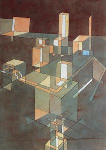 İtalyan şehri, Paul Klee (1879-1940), Ingres kağıdı üzerine suluboya, 34x23 cm by Paul Klee
