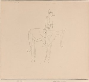 çizgi roman binicisi by Paul Klee