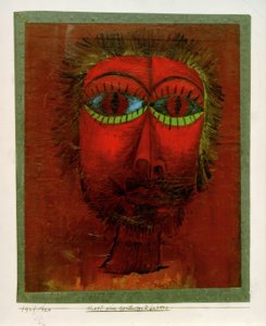 Ünlü bir soyguncunun başı by Paul Klee