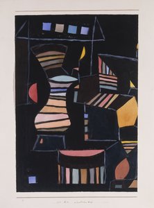 yapay avlu by Paul Klee
