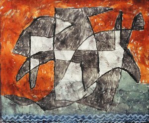 Göl Hayaleti; Gespenst'e bakın by Paul Klee