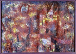 Çocuklu manzara (pastel) by Paul Klee