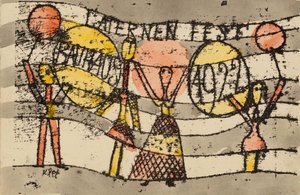 Laternenfest Bauhaus 1922, 1922. by Paul Klee