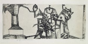 Havadaki küçük kale by Paul Klee