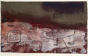 Moeblierte Arktis (Arktik mobilya). 1935 (Kağıt üzerinde tempera) by Paul Klee