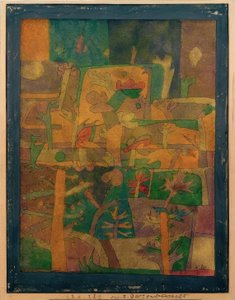 Oryantal bahçe manzarası by Paul Klee