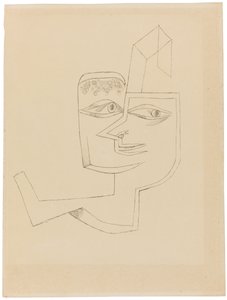 Havalı bir kadının portresi, 1919. by Paul Klee