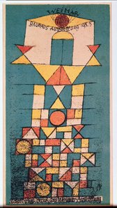 Bauhaus'un 'Yüce yönü' sergisi için kartpostal by Paul Klee