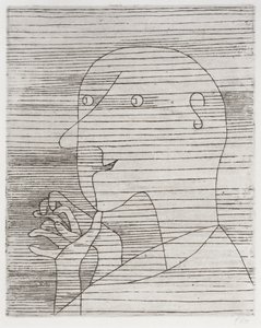 Yaşlı adam hesaplama by Paul Klee
