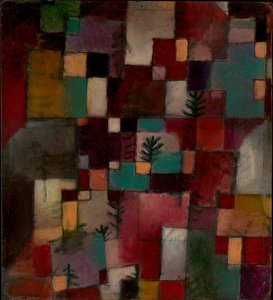 Redgreen ve Mor-Sarı Ritimler by Paul Klee