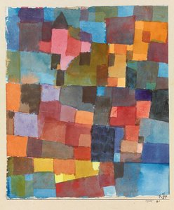 Soğuk-Sıcak Oda Mimarileri, 1915. by Paul Klee