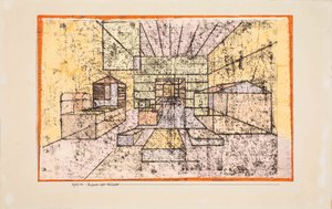 Evlerin Mekânı, 1921. by Paul Klee