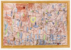 Seyrek Yeşillik; Sparlich Belaubt by Paul Klee