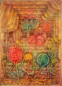 sarmal çiçekler by Paul Klee