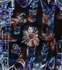 Thistle ile Natürmort; Devedikeni çiçeği ile natürmort by Paul Klee