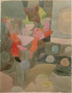 Gladioli ile Natürmort by Paul Klee