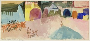 Tunus'ta Sokak Kafe by Paul Klee