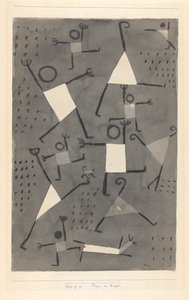 Tänze vor Angst Korkunun neden olduğu danslar, 1938. by Paul Klee
