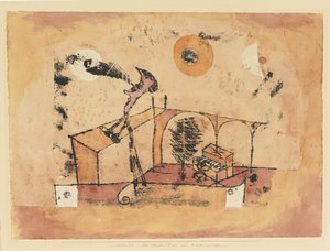 Bir Konser Şarkıcısı Olarak Kahraman Tenor, 1922 by Paul Klee