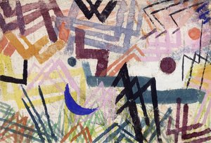 Bir Lech manzarasında Oyunun Gücü; Bir Lech manzarasının güçlerinin oyunu by Paul Klee