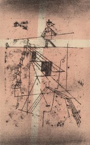 Sıkı İp Yürüteç Seiltänzer, 1923. by Paul Klee