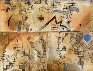 üç parçalı kompozisyon; Üç parçalı kompozisyon by Paul Klee