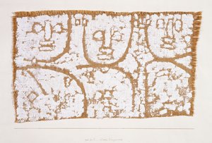 Üç Figür; üçlü birleştirici by Paul Klee