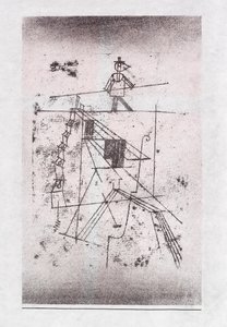 İp İpinde Yürüyen, 1923. by Paul Klee