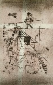 İp Cambazları; İp Cambazı (Cornfield 95 IV b) by Paul Klee