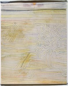İsimsiz, c.1934 (kağıt üzerine sulu boya ve tebeşir) by Paul Klee