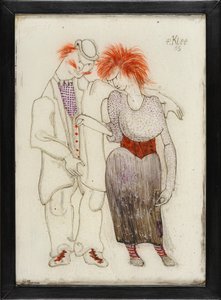 Verkommennes Paar Kötü cinsiyetli çift, 1905. by Paul Klee