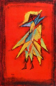 Vizyoner Kuş Adam, 1930 dolayları (tuval üzerine yağlıboya) by Paul Klee