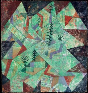 Wald bau (Ahşap yapı) by Paul Klee