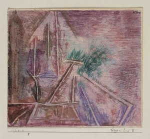 Kumdaki yollar II by Paul Klee
