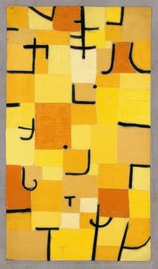 Sarı karakterler. 1937 by Paul Klee