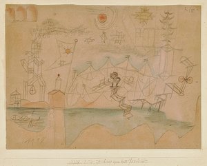 Tekne kiralama şirketine çizim. 1918, 204 by Paul Klee