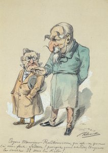 Mösyö Prudhomme ve Napolyon III (suluboya) by Paul Klenck