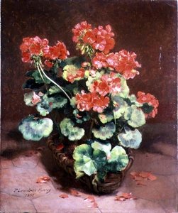 Sepetteki Çiçekler by Paul Lecuit Monroy